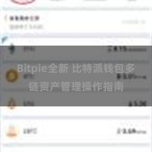 Bitpie全新 比特派钱包多链资产管理操作指南