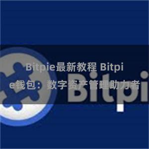 Bitpie最新教程 Bitpie钱包：数字资产管理助力者