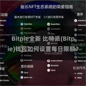 Bitpie全新 比特派(Bitpie)钱包如何设置每日限额？