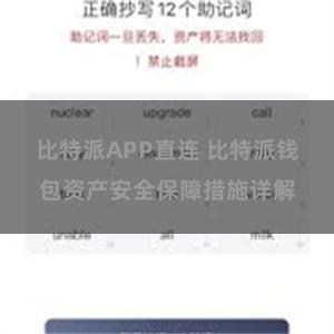 比特派APP直连 比特派钱包资产安全保障措施详解