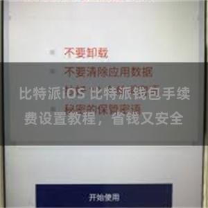 比特派iOS 比特派钱包手续费设置教程，省钱又安全