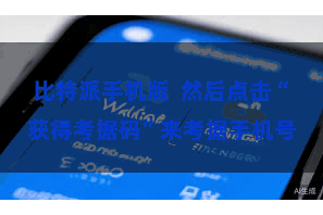 比特派手机版  然后点击“获得考据码”来考据手机号