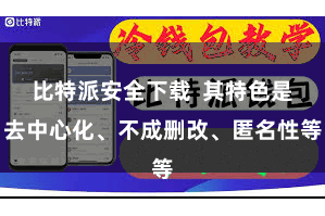 比特派安全下载  其特色是去中心化、不成删改、匿名性等