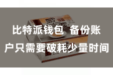 比特派钱包  备份账户只需要破耗少量时间